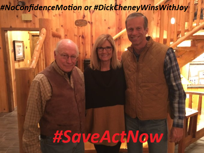 johnny5is_Alive's tweet image. #noconfidencemotion against the captured Demon @LeaderJohnThune for failure to pass #SaveActNow
else #DickCheneyWinsWithJoy