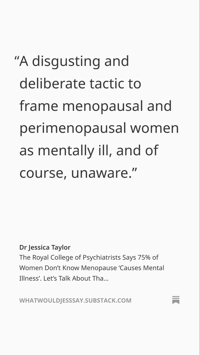 This week, The Guardian reported on a survey by the Royal College of Psychiatrists claiming that ‘three in four women do not know that menopause causes mental illness.’

Read that sentence again. Menopause causes mental illness, apparently. And the silly women don’t even know