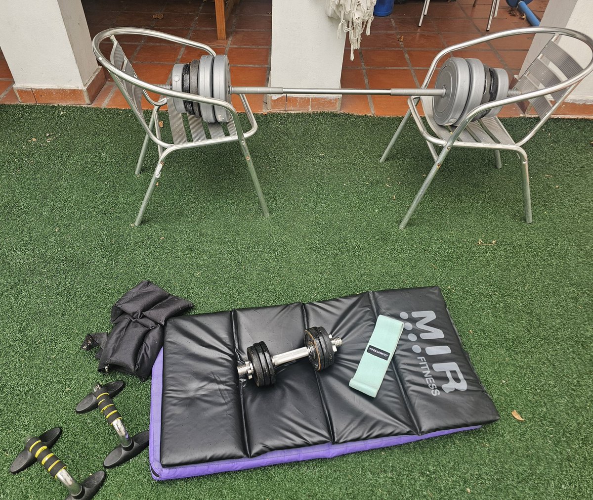 Con mucha fiaca de ir al Gym pero el entrenamiento no se negocia! 🙌