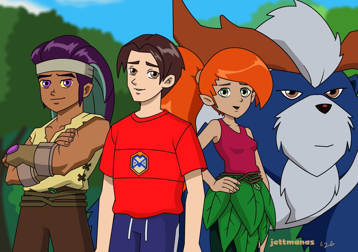 Discovered &amp; enjoyed the '07 Magi-Nation. Only serious fanart, maybe.🙂Rights to Cookie Jar. #animation #2000s #magination #fanart #digitalart