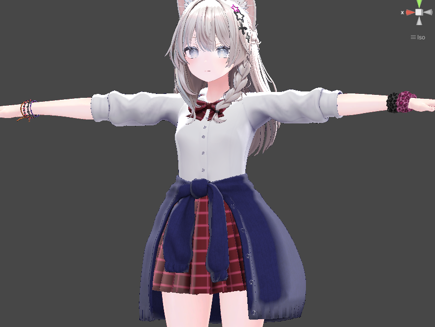 バーチャルギャルみ制服、しなのちゃんの対応完了！ ひとまず今日は