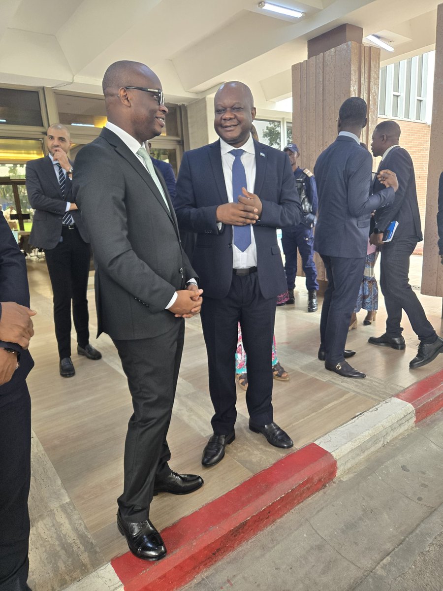 manousekou's tweet photo. Avec mes collègues du GAF-RDC, le Ministre @CrispinMbadu nous a reçus en audience pour échanger sur les préparatifs de la jnée interl de la @OIFrancophonie &amp; la candidature de Mme Lumumba au poste de SG-OIF, qui nous sera solennellement présentée par le Président de la RDC https://t.co/jcE0rvYrew