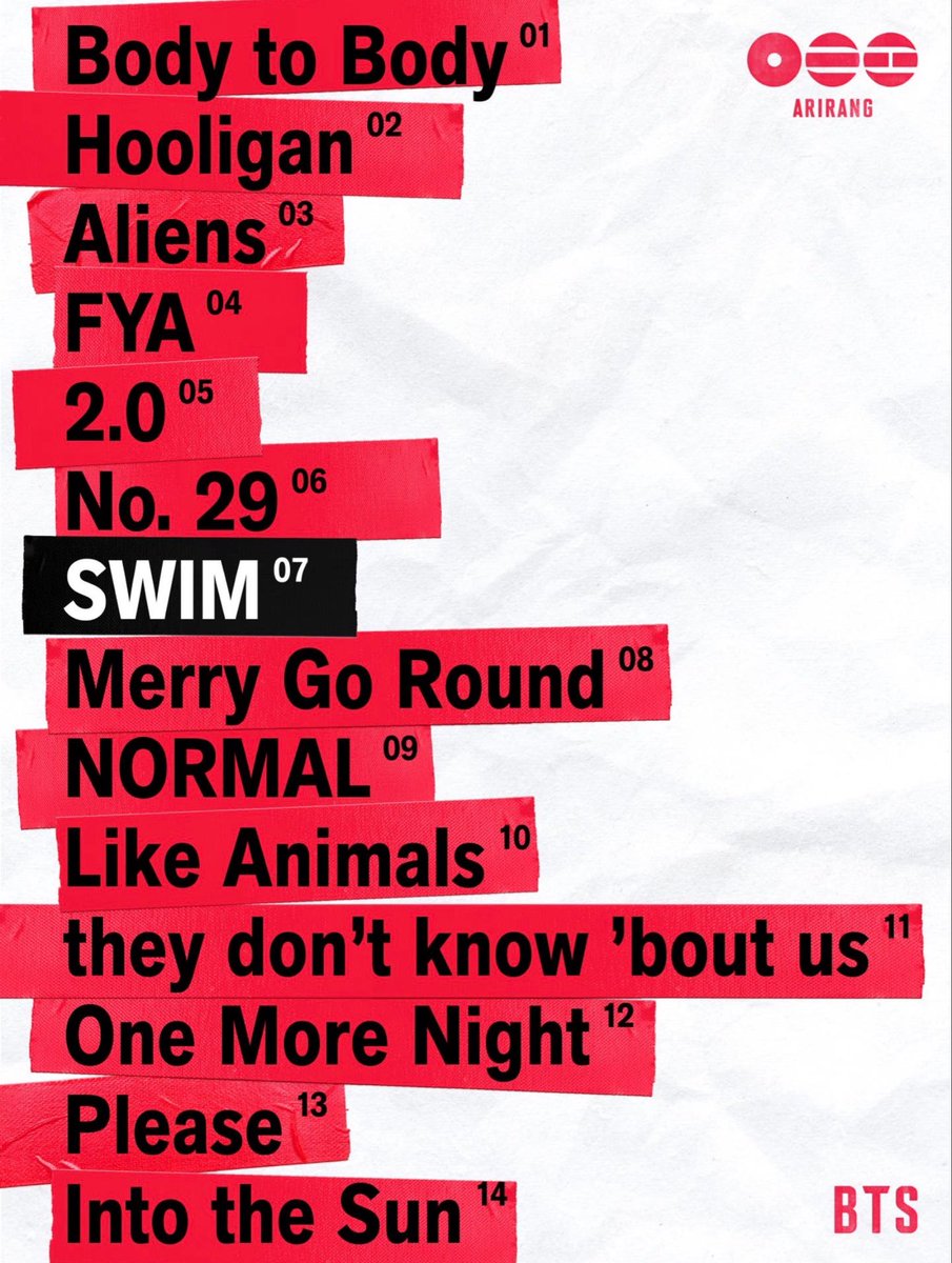Weverse has just released ARIRANG Track list
#BTSComeback2026