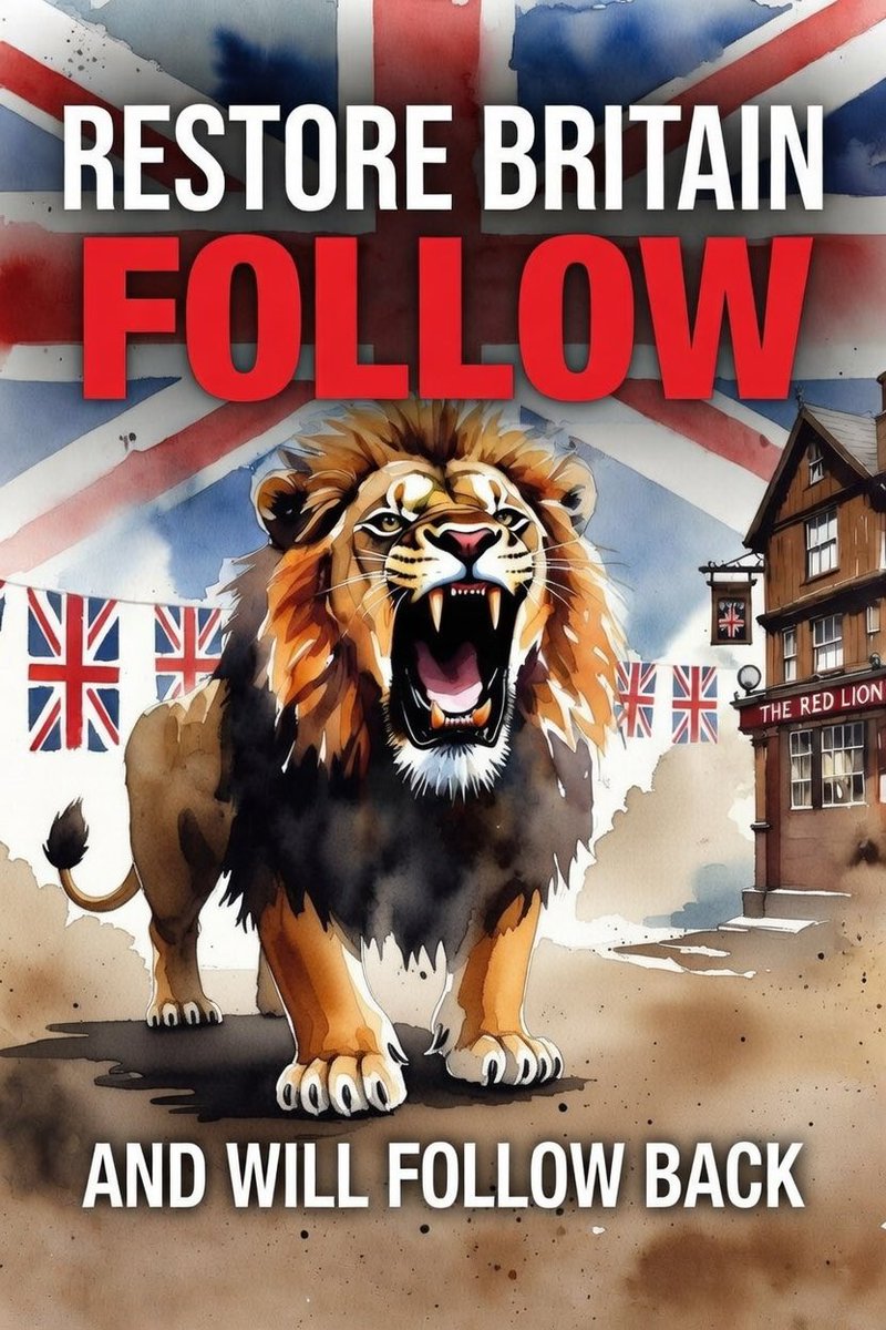 Follow and I will follow back patriots 🏴󠁧󠁢󠁥󠁮󠁧󠁿🇬🇧
