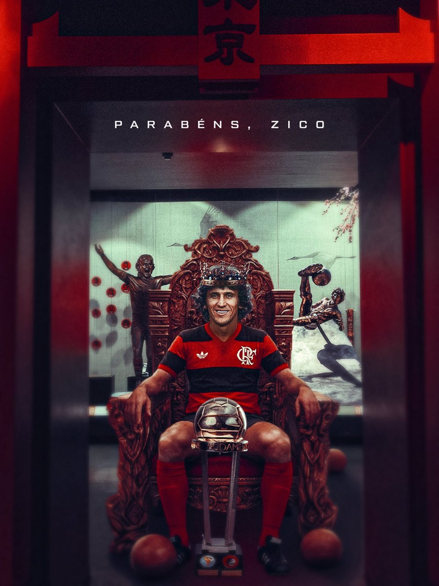 Hoje, nosso exemplo maior de amor pelo Manto Sagrado completa 73 anos.
Mais do que seus 732 jogos e 508 gols, Zico define um antes e depois na nossa história. Por isso, há quem diga que o dia 3 de março é o Natal Rubro-Negro.

Nós te amamos, Rei Zico! Feliz #aniversário e