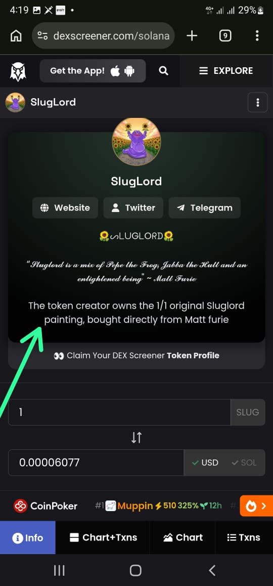 Wait till CT realises this lore

Millions incoming 🚀 

$Slug
Dor8frTyjvgrok3zg95PzVHxnJTKyUP7tmL2Pvo8pump