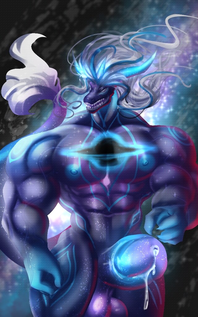 "Rrrr... You dare breach my chambers in my hour of meditation!? You better have a good excuse... Or better yet, willingness to offer me your body as 'Punishment'..."

Meet Albiorin, The Star Dragon. 5th Heavenly King and the Monarch of Stars.

🎨 by <a href="/ninjagreen99/">NineDLC99</a> (Thanks again!)