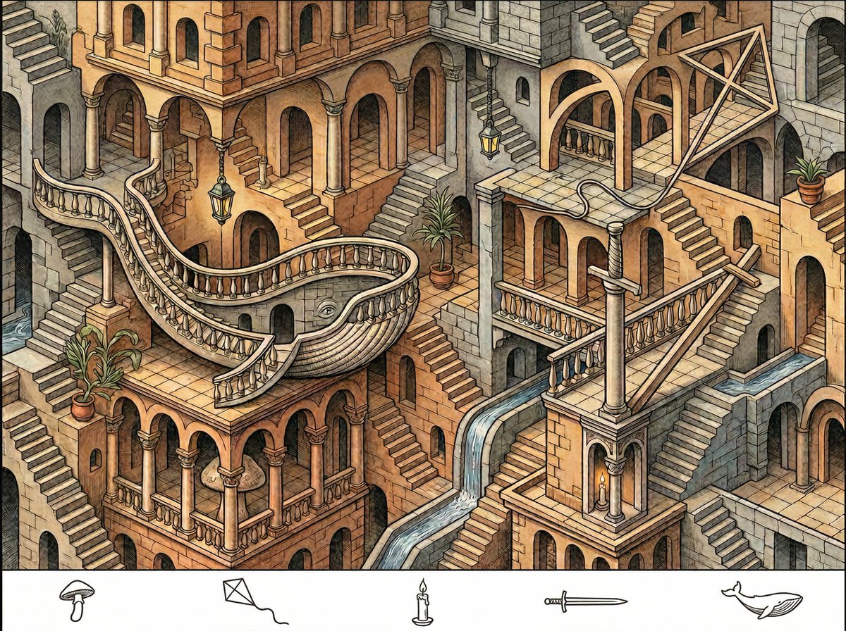 Hidden objects puzzle