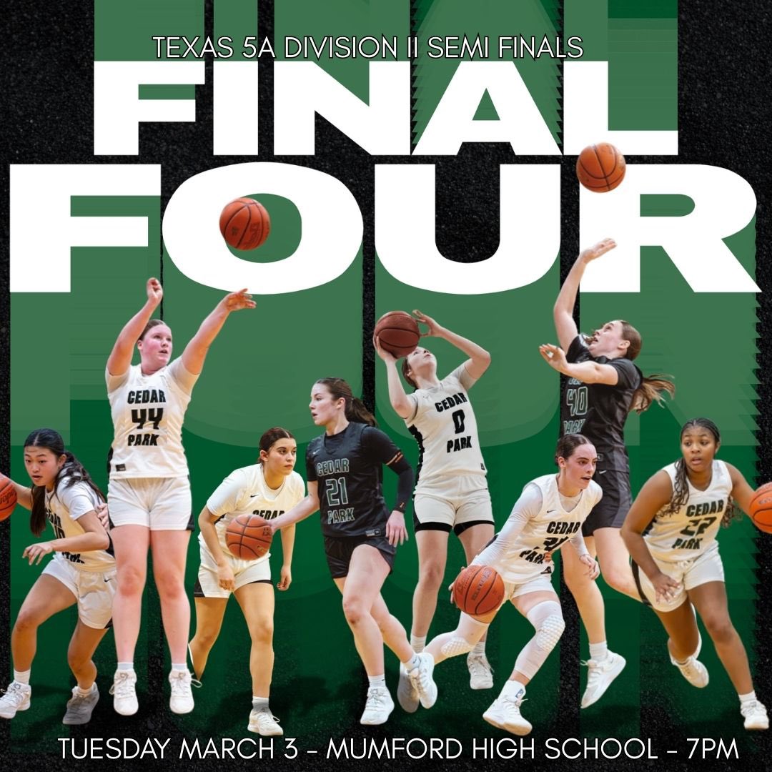 CedarParkGBB's tweet photo. STATE SEMIS !!!!
📍Mumford HS
vs Barbers Hill @ 7:00pm

SEE YOU THEREEE!!!!! 💚🐺 https://t.co/3OnghzoYAQ