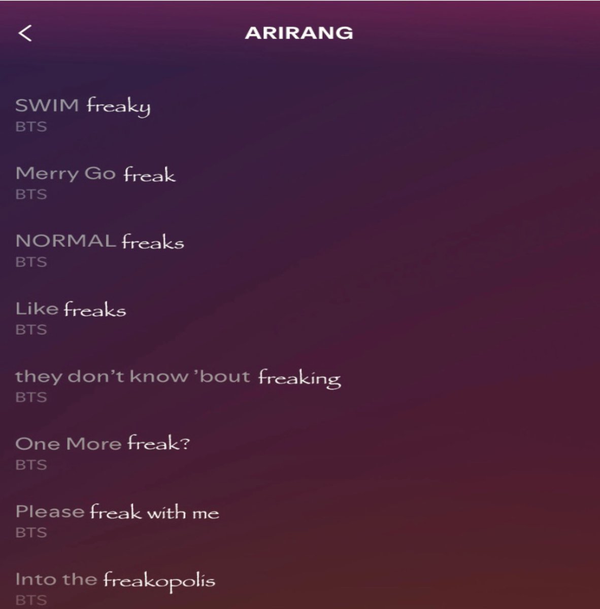 wtf is this tracklist bruh😭