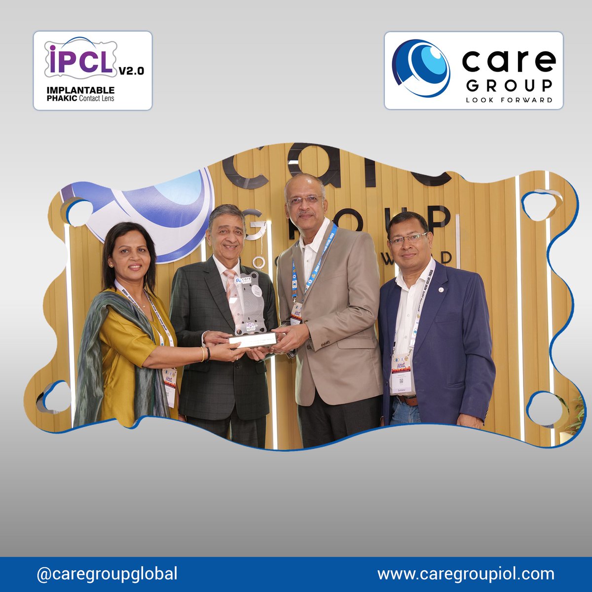 CareGroupGlobal's tweet photo. Presented to Dr Sachin Gade, in honour of unwavering commitment and excellence in advancing vision care through the use of IOLs technology https://t.co/QSMYt2O5WY