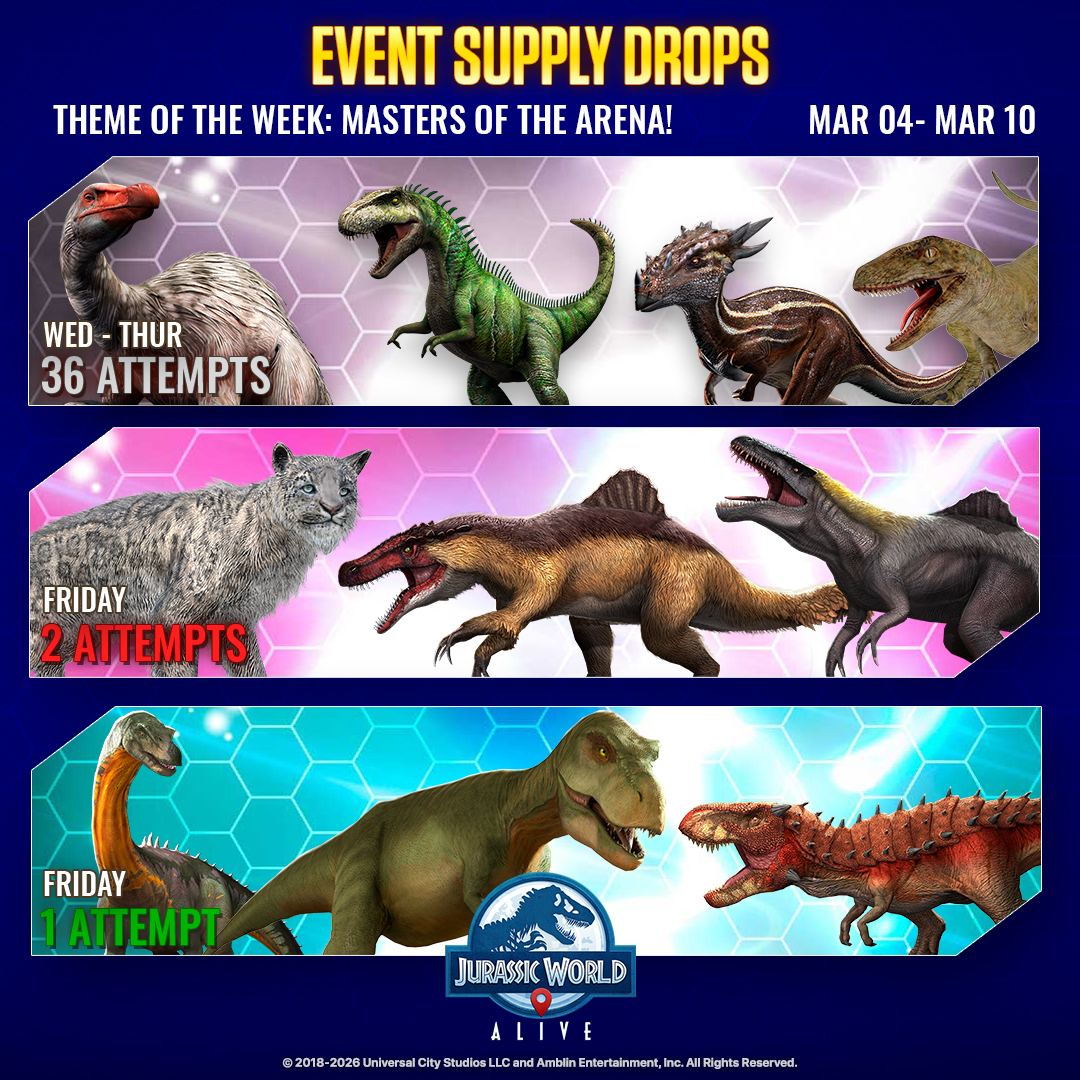 Jurassic World Alive tweet media