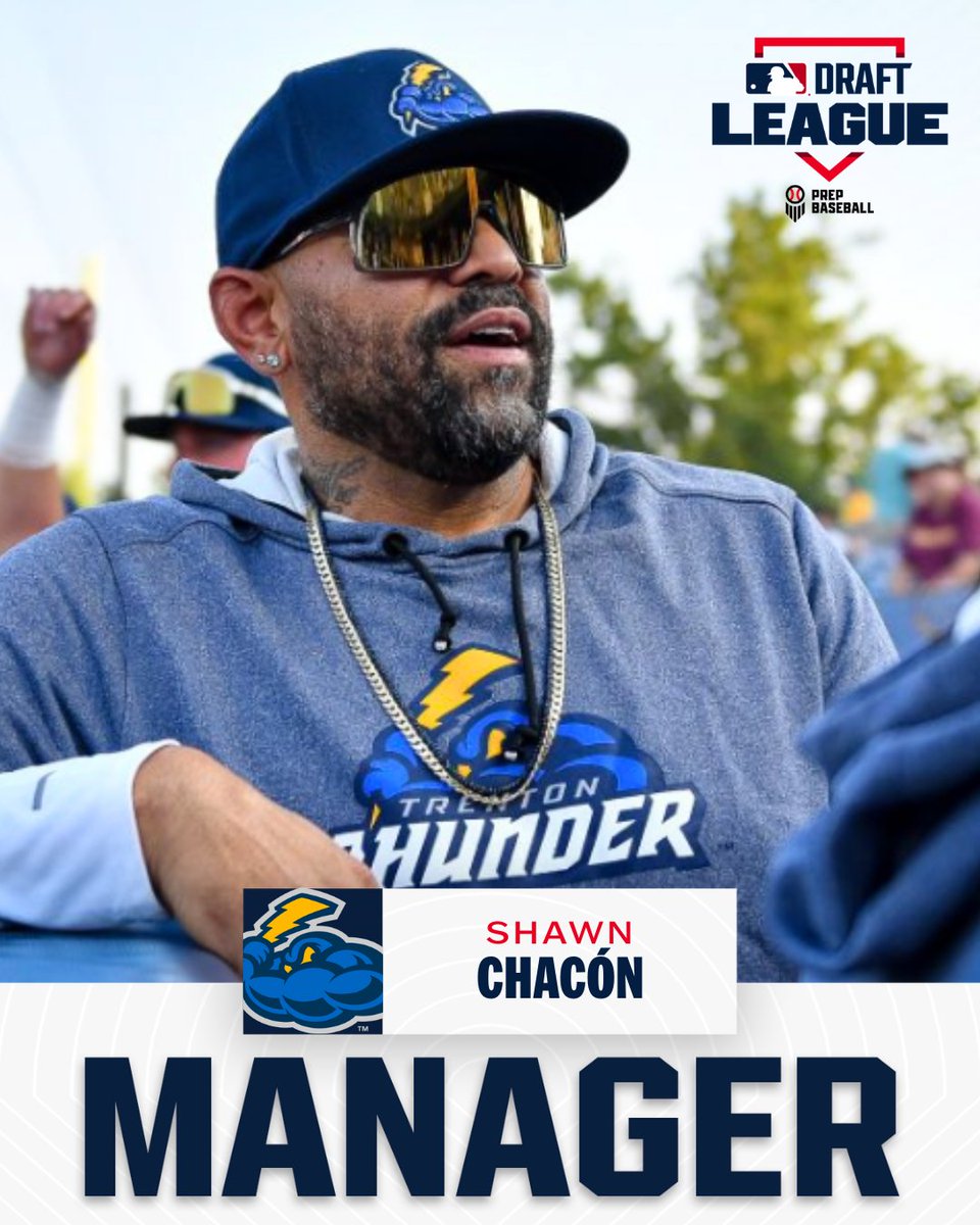 mlbdraftleague's tweet image. 🚨 𝑪𝒉𝒂𝒄 𝒊𝒔 𝑩𝑨𝑪𝑲!⚡ 

Shawn Chacón returns to the @TrentonThunder for his FIFTH season as a coach and second as the manager!

As the pitching coach from 2022-2024, 17 arms were selected in the #MLBDraft and 10 overall picks in 2025. 👉 bit.ly/4bjJC8i