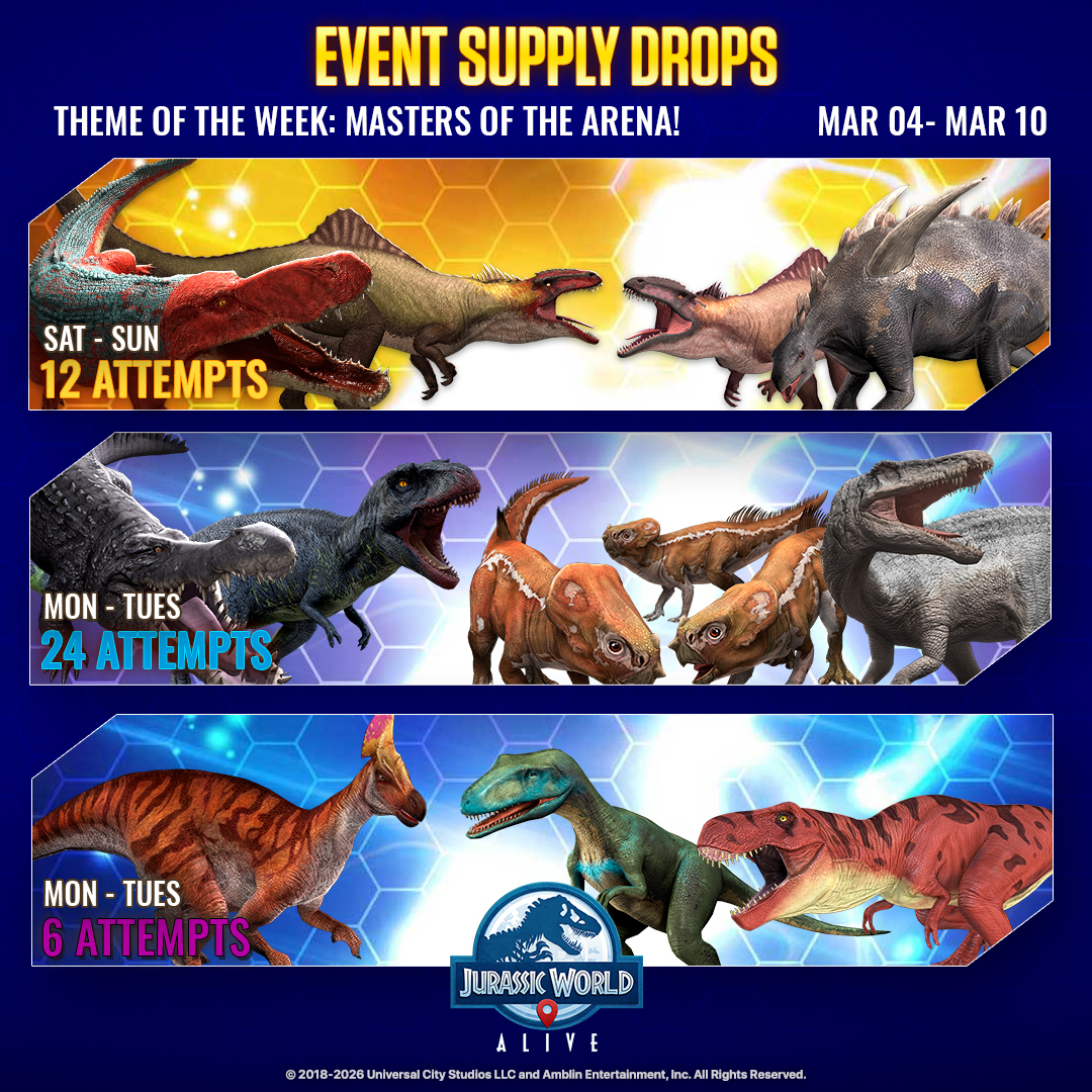 Jurassic World Alive tweet media