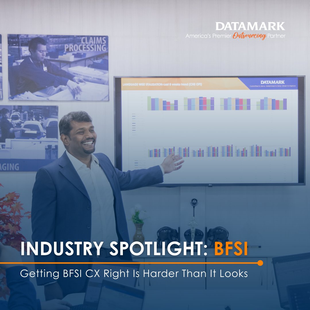 Banking and financial services run on precision.

Sensitive data. Strict regulations. High expectations.

DATAMARK supports BFSI organizations with compliant, accurate, and consistent contact center + back-office operations.

Learn more: na2.hubs.ly/H041JvH0

#BFSI