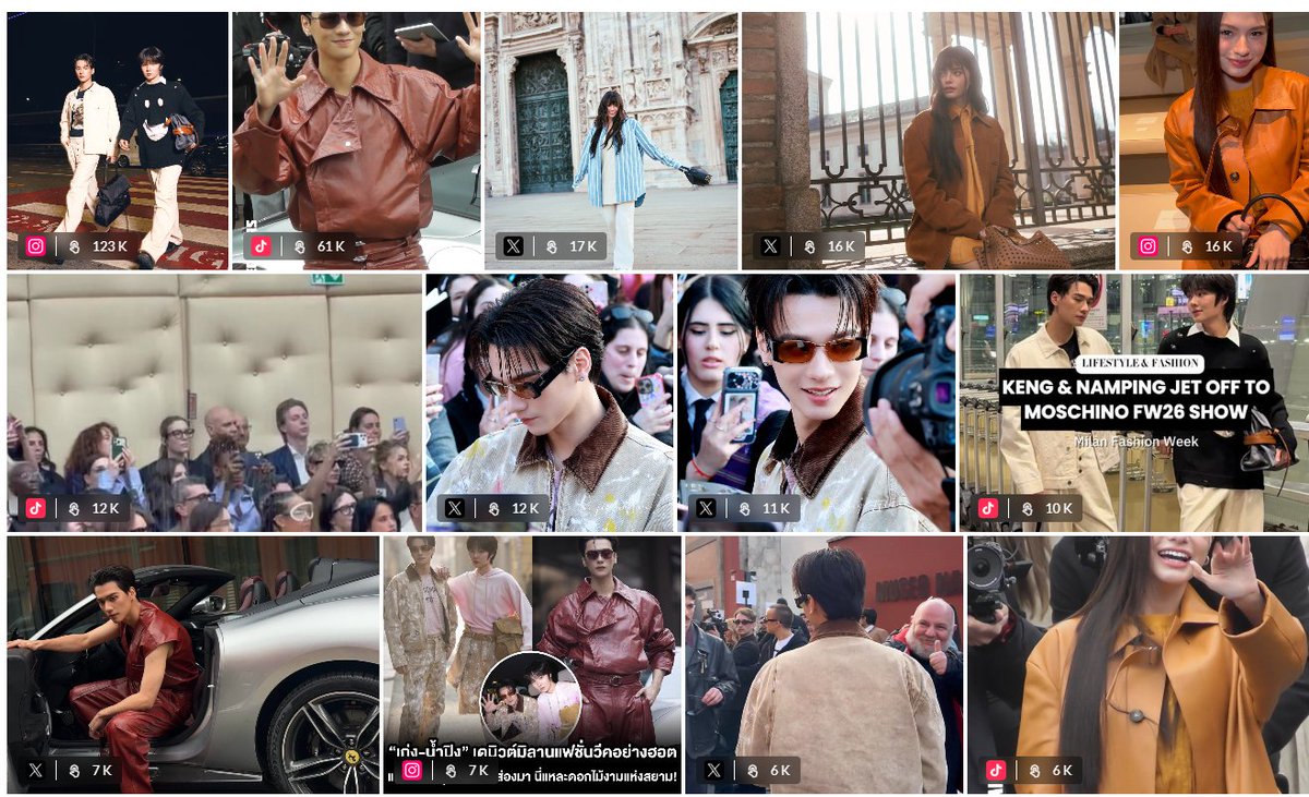 Thailand took Milan.
At #MilanFashionWeek FW26, the top 3 most-mentioned celebrities were all Thai.
<a href="/harit_keng/">Harit_keng (DuckMan 🦆)</a> - 20.4% share of voice <a href="/nampingnapat/">Namping</a> - 13.7% <a href="/AngelssBecky/">Becky Armstrong</a> - 11.4%
Full data from <a href="/Onclusive/">Onclusive</a>  ⤵️ onclusive.com/resources/blog…. #MFW #KengHarit #KengNamping #BeckyxTodsFW26