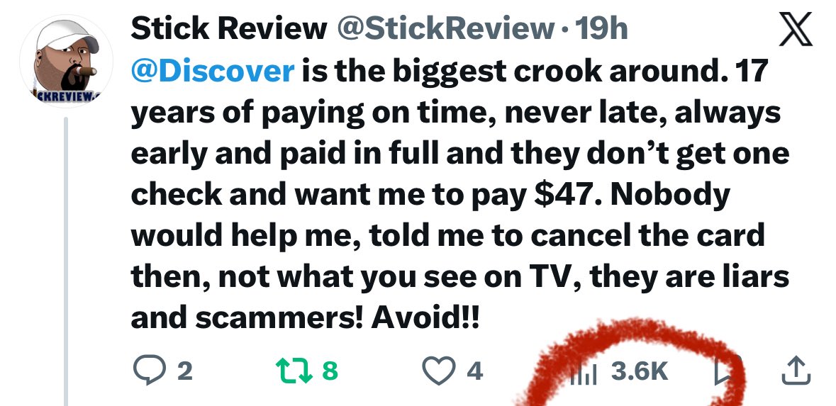 StickReview tweet picture