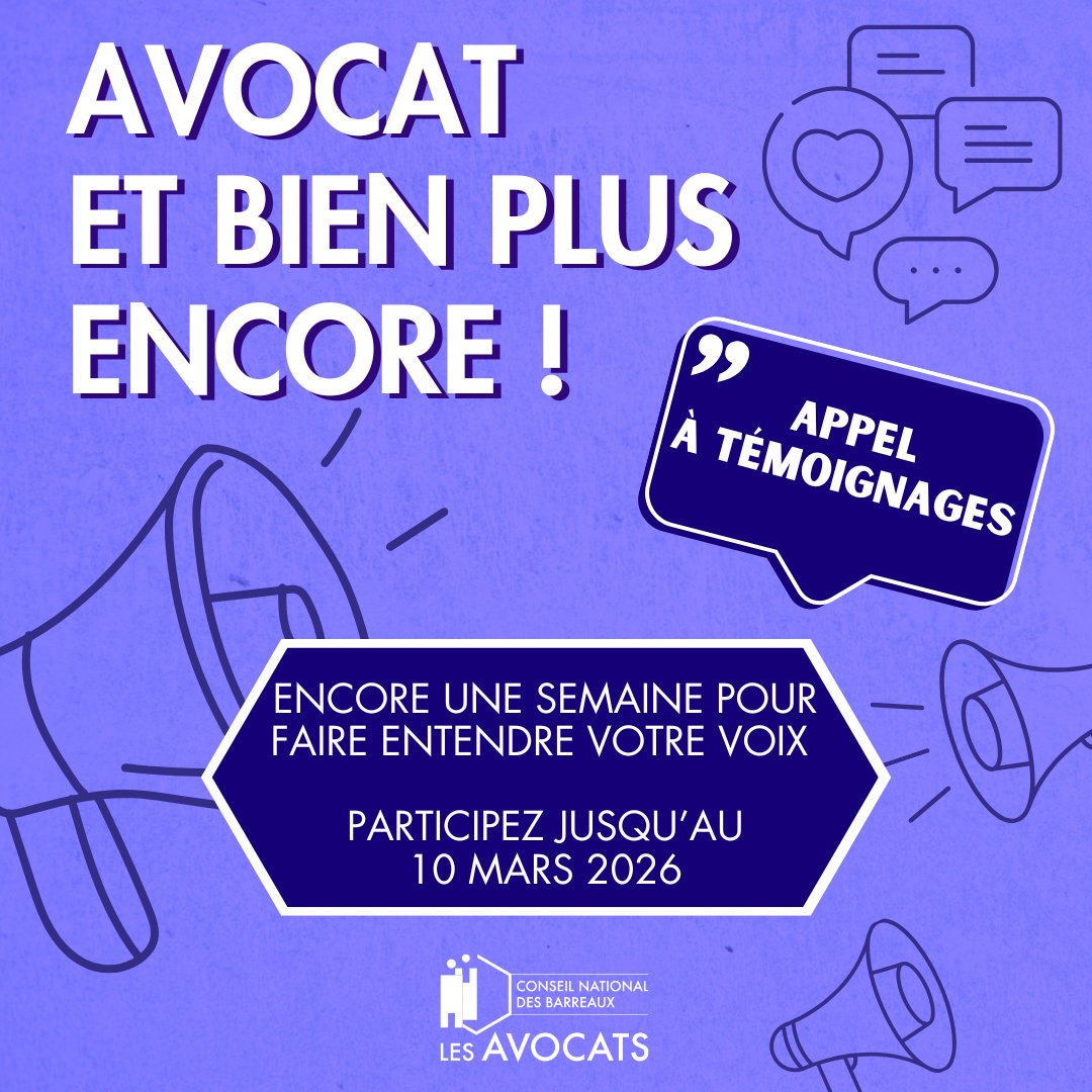 Conseil national des barreaux - les avocats tweet media