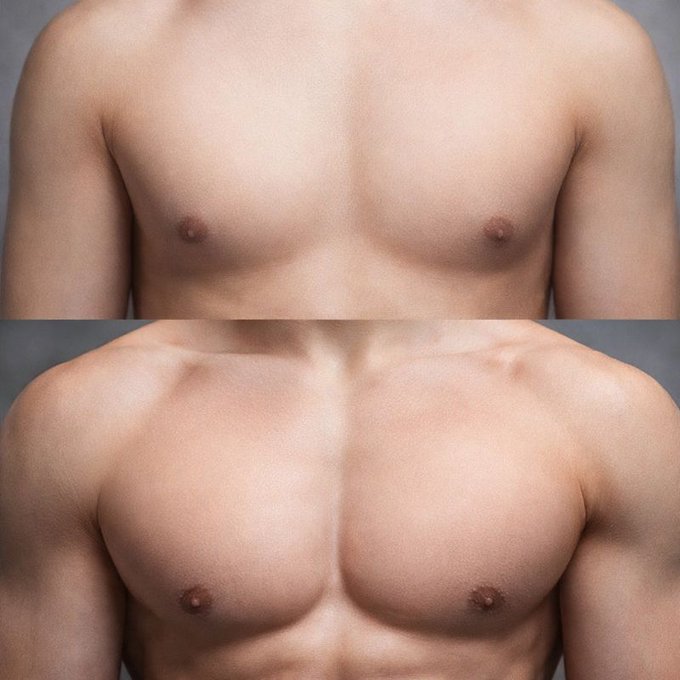 5 entrenamientos para construir un pecho brutal:

-Hilo-