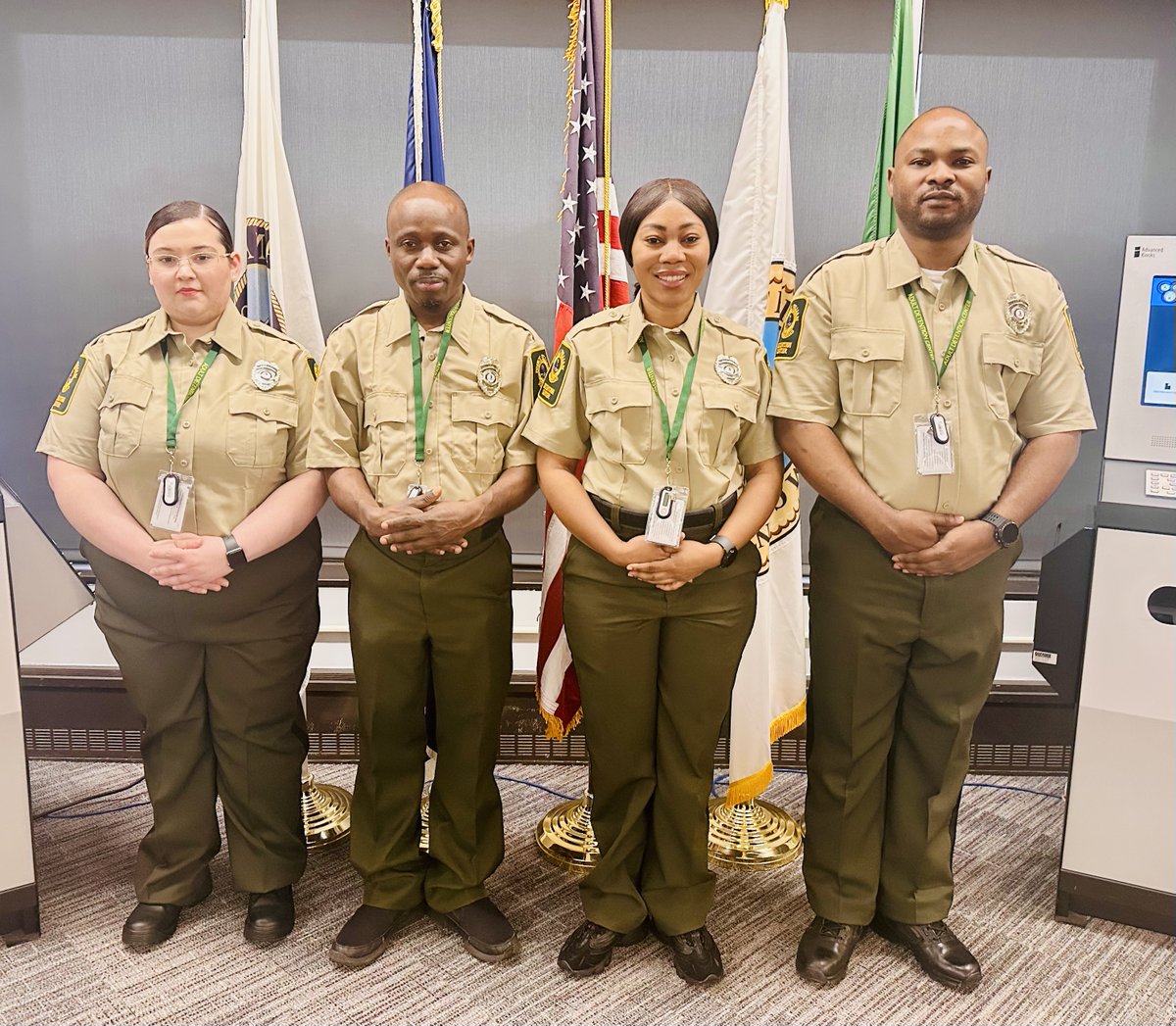 PWCCircuitCourt's tweet photo. Congratulations to A. Boateng, K. Hahomene, F. Palle, and G. Rosario! ✋Thank you for taking your #OathsofOffice as Jail Officers at @PWMRADC. Your commitment to serving our #Community is appreciated. Wishing you all safety and success as you embark on this journey! https://t.co/nhGg8JKfvJ
