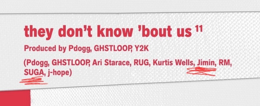 JIMIN Y YOONGI ESCRIBIERON JUNTOS, ESCUCHEN JUNTOS UNA CANCIÓN TITULADA "THEY DONT KNOW BOUT US" JUNTOS!!!! J - U - N - T - O - S OOOHHH DAAAMNN YOONMIN 😭