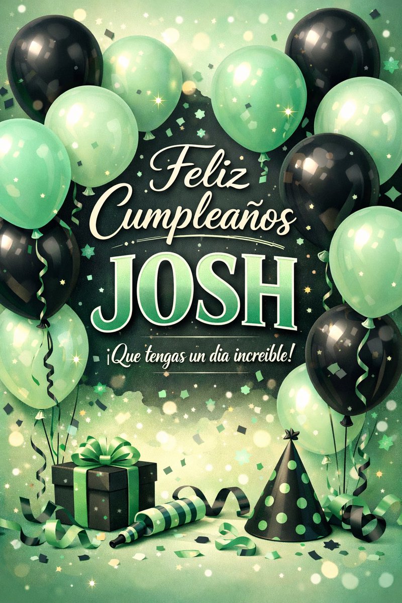 Feliz cumpleaños <a href="/Joshsmart456/">Josh12 Only</a> Que tengas una vida llena de éxitos, salud, amor, prosperidad y bendiciones 🙏🏻💚🥳🥳
Gracias por estar siempre!!