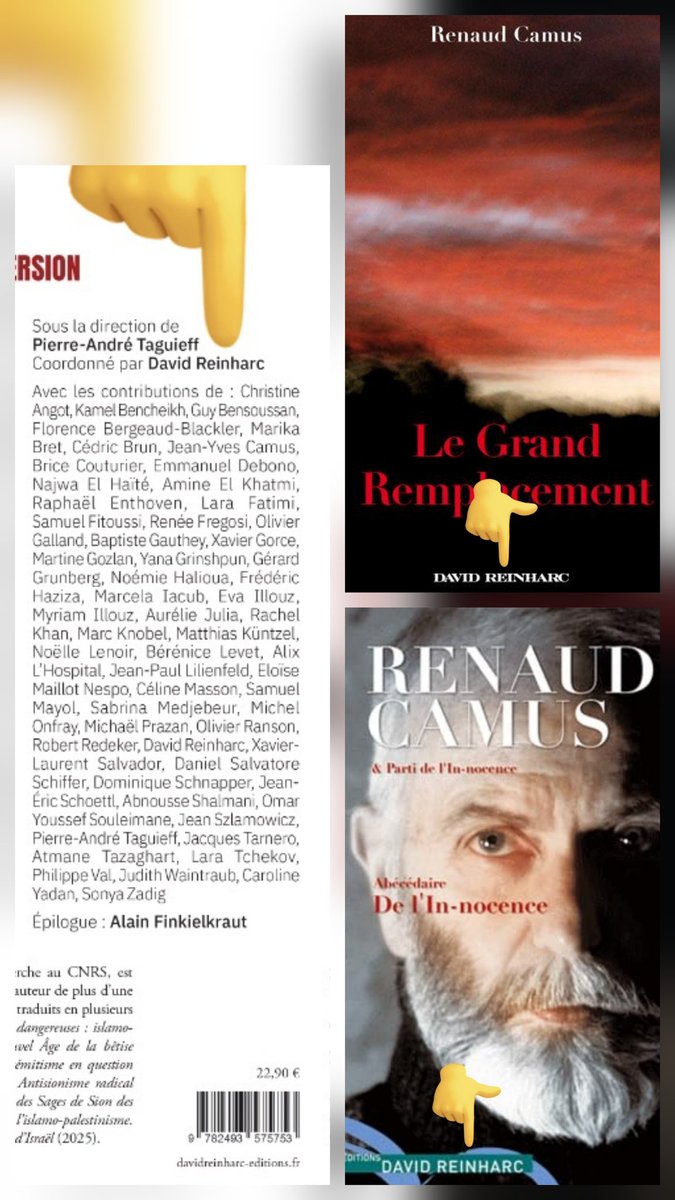 A force de sortir un bouquin tous les 15 jours contre J-L Mélenchon fallait bien qu'ils se plantent :

➡️ Le coordinateur de ce nouveau torchon où l'on retrouve Enthoven, Onfray, Philippe Val et Caroline Yadan est l'éditeur de Renaud Camus, l'idéologue de l'extrême-droite.
‼️
