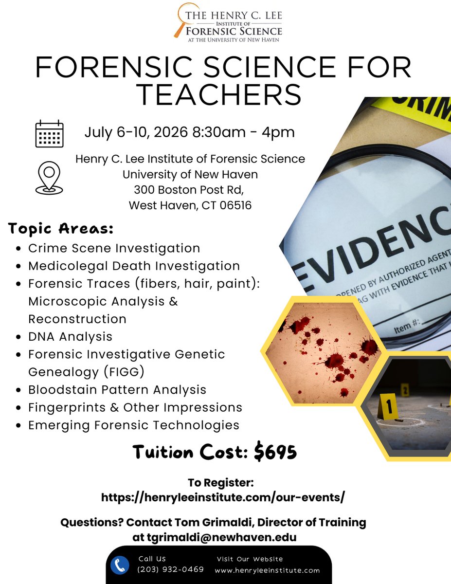 Henry C. Lee Institute of Forensic Science tweet media