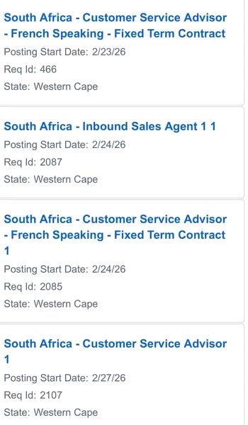 NthabelengDlam3's tweet image. Your skills deserve a role with room to grow. Join us as a Customer Service Advisor in Cape Town. 
Apply now: bit.ly/4nKd4aC

#TeamHGS #LifeAtHGS #HGSSouthAfrica #Hiring #Recruitment