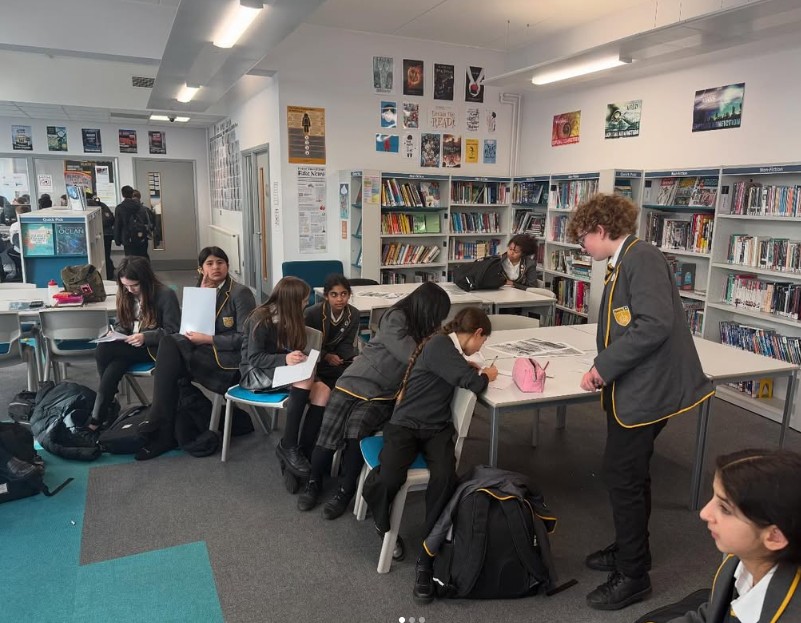HawiLibrary's tweet photo. It's World Book Week! Yesterday, the students played a Literary Truth or Dare game featuring their favourite book characters. It was amazing to see them impersonate their characters and share their passion and knowledge with their friends! https://t.co/bvTYVrVzjk
