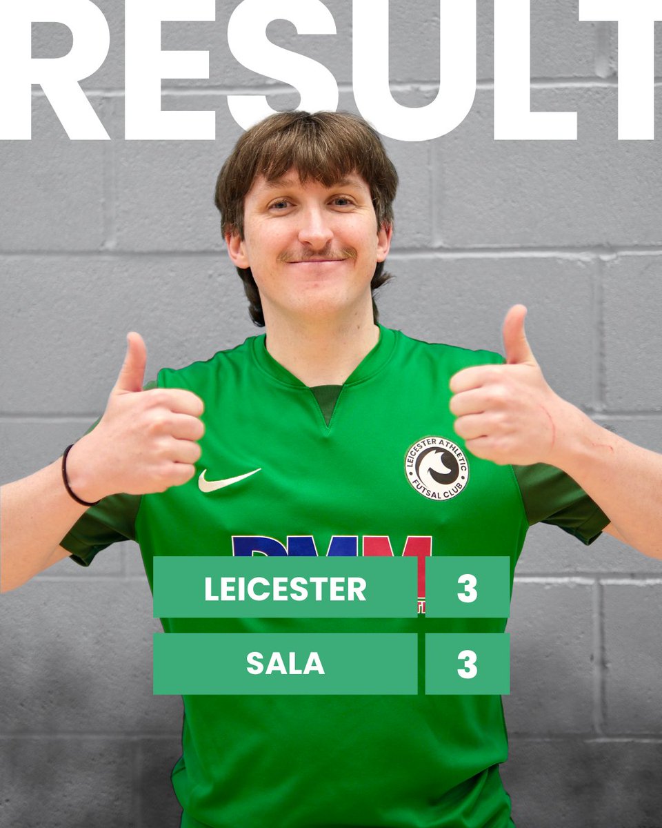 LAFutsalClub's tweet photo. FT: Hard earned point away at top of the league 

Equalised late on to share the spoils with an experienced @salafutsalclub side

Goalscorers:
Johns, Greasley, Madouni https://t.co/CfEqvpz9yv