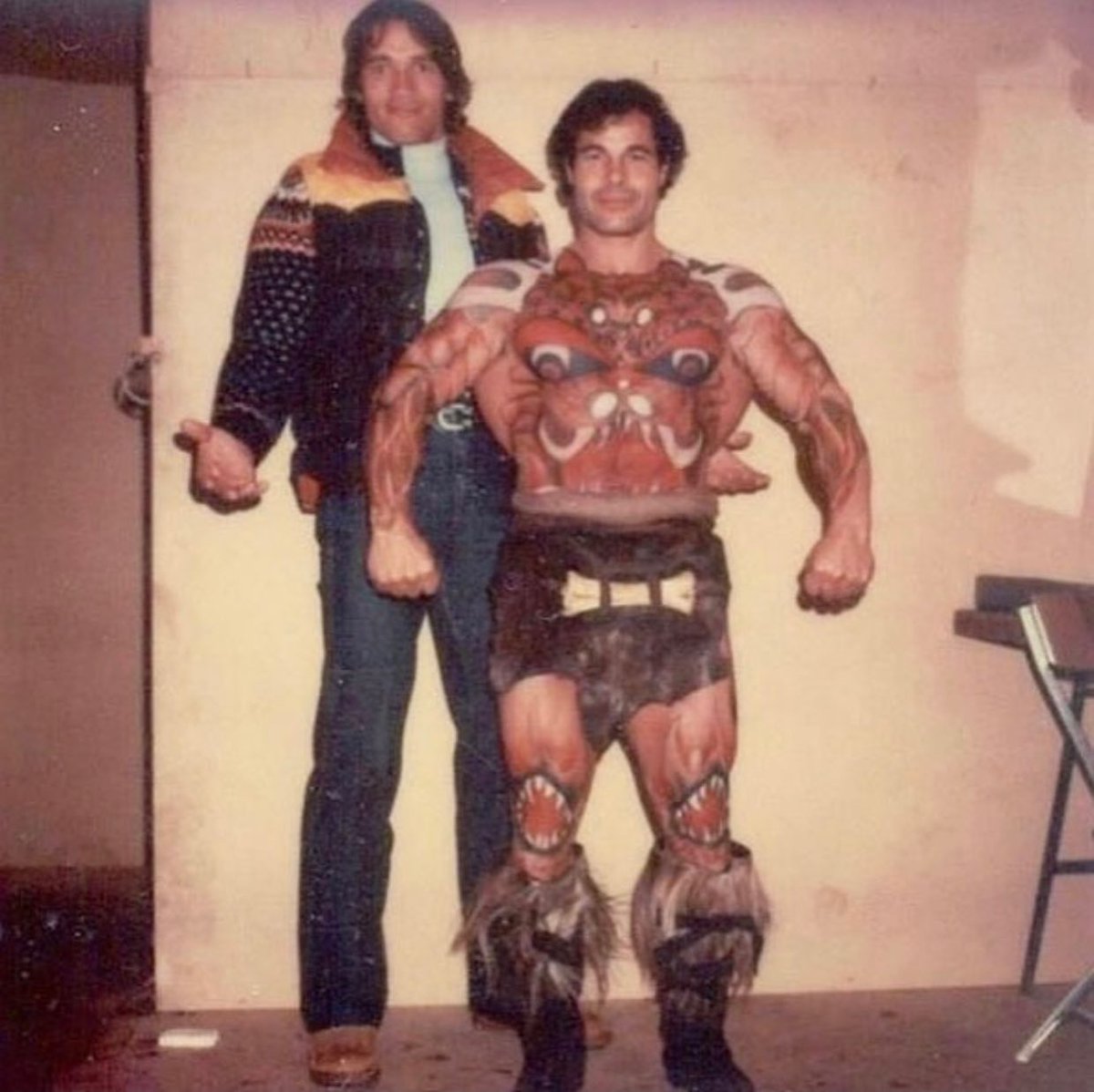 RetroReminiscer's tweet photo. Behind the scenes photos from the filming of CONAN THE BARBARIAN (1982). https://t.co/j2NkmINvDg