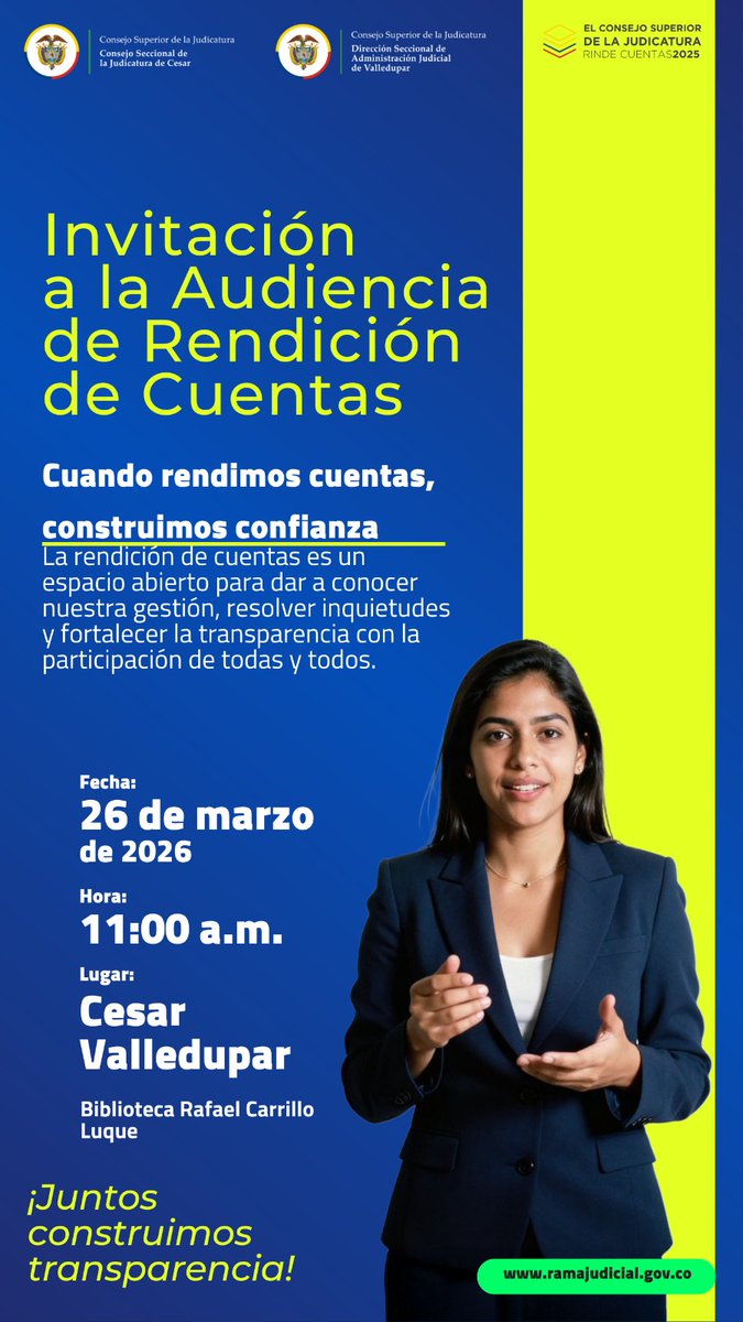 Consejo Seccional de la Judicatura del Cesar tweet media