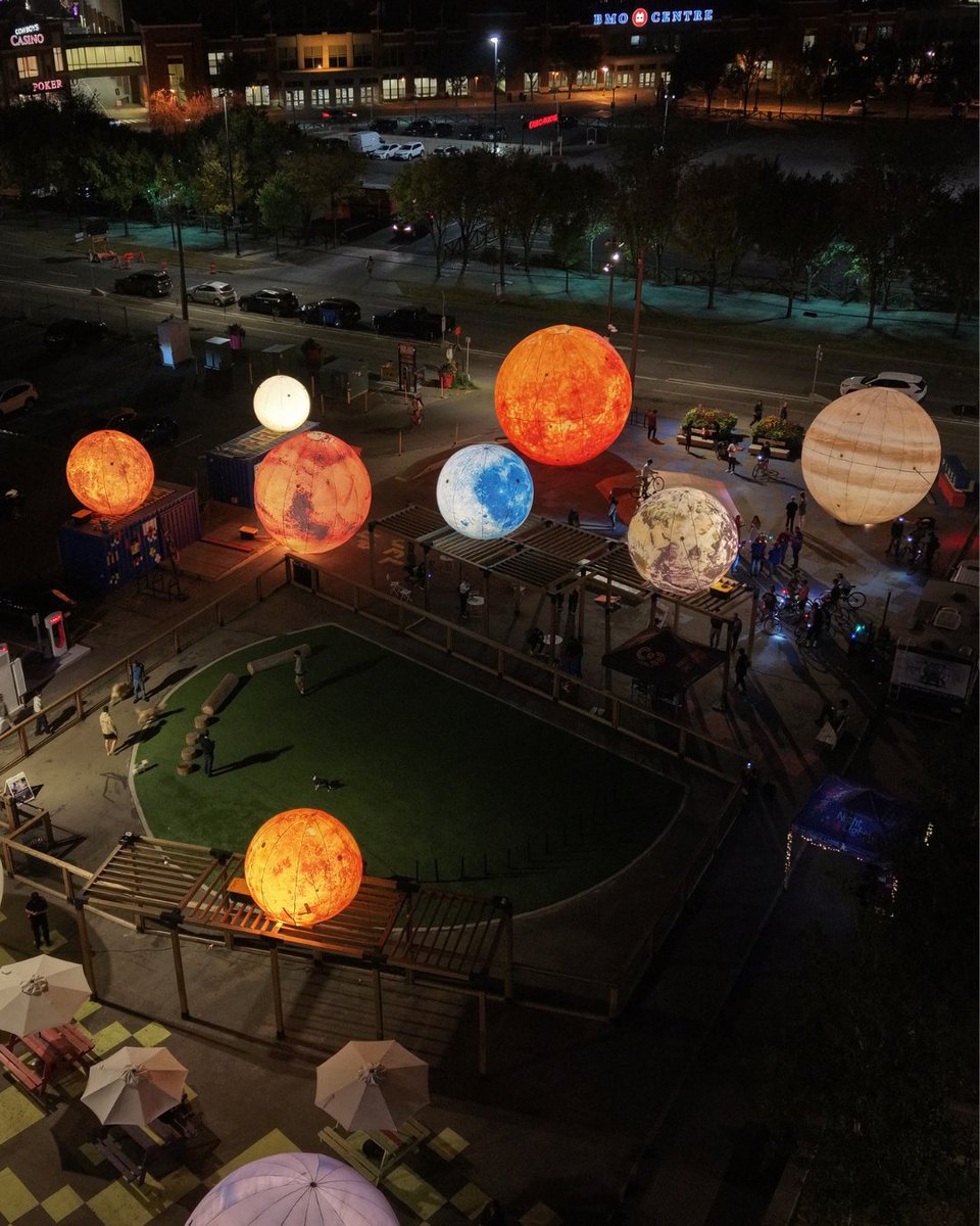 nightlight_vp's tweet photo. We believe public art should feel approachable.
Curious. Thoughtful. Made for r#creativeyyc
📍 @cedistrictyyc
☄️ Galactic Atmosphere Night Light 2025 @galactic_atmo.sphere
#NightLightYYC #PublicArtYYC #LightExperience #CreativeYYC https://t.co/natVcSZVnk