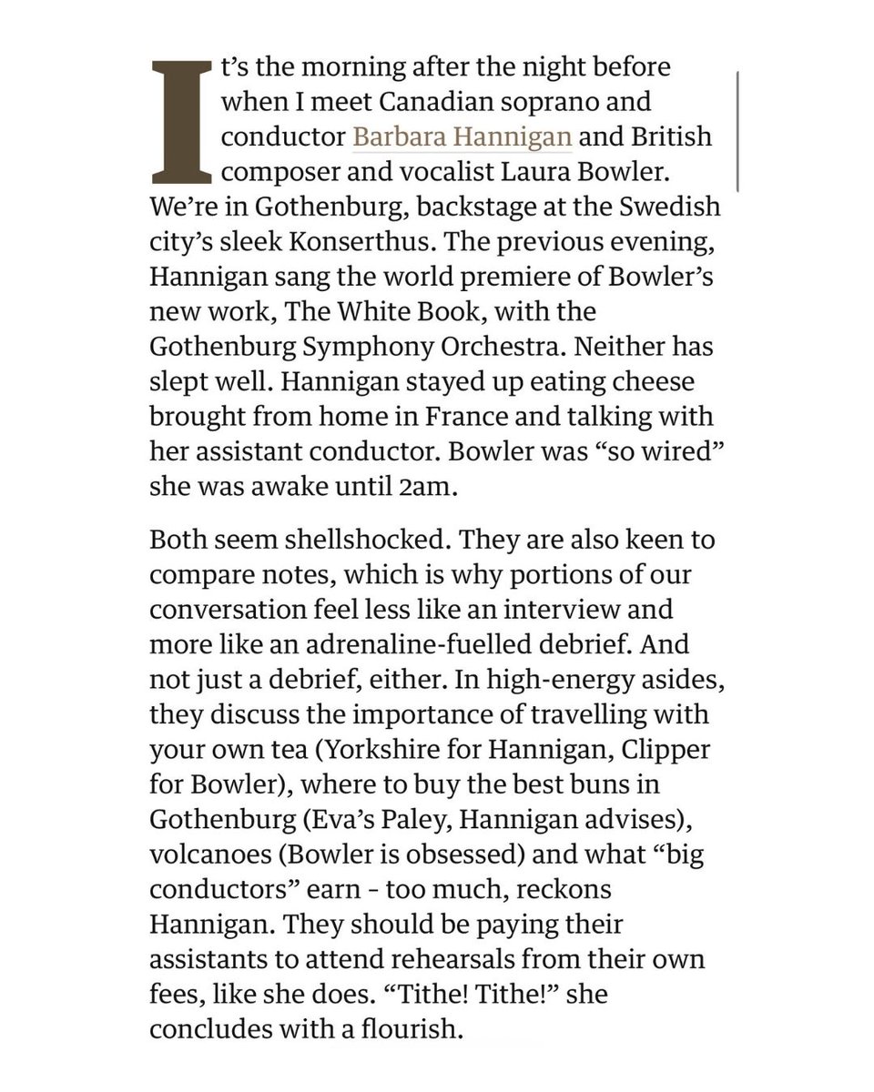 HanniganBarbara's tweet photo. Loved speaking with Flora Willson for The Guardian about The White Book! 

Written specifically for my voice by Laura Bowler, with text by Han Kang, I am thrilled to give this piece its UK premiere with my colleagues of the Bar Avni . https://t.co/AqHpiUCKSA