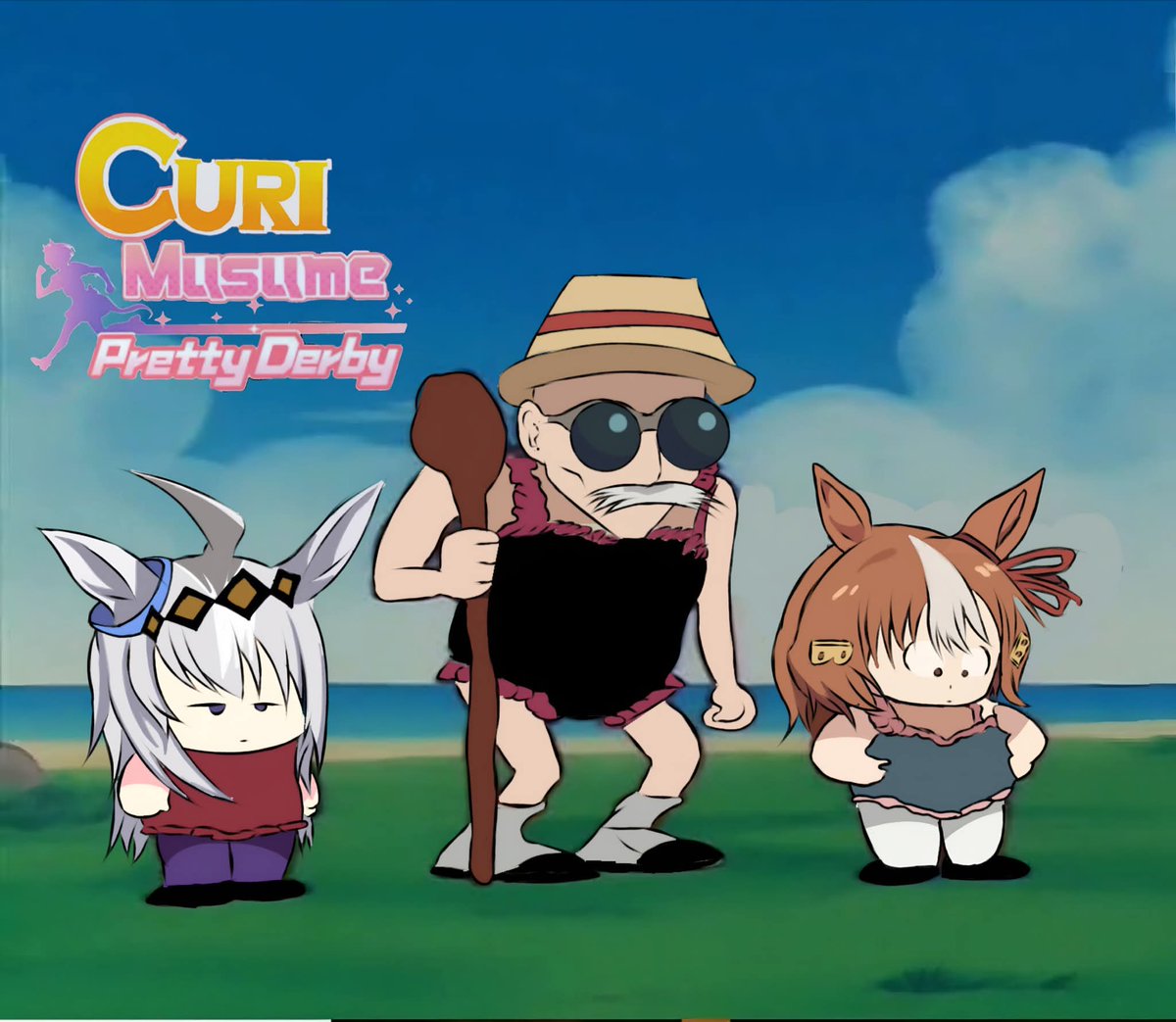 Kur0hollow's tweet photo. No te había visto bien Roppei.👀
#umamusumeprettyderby #OguriCap #Belnolight #Musaka #umamusume https://t.co/Qj2DVL6xz6