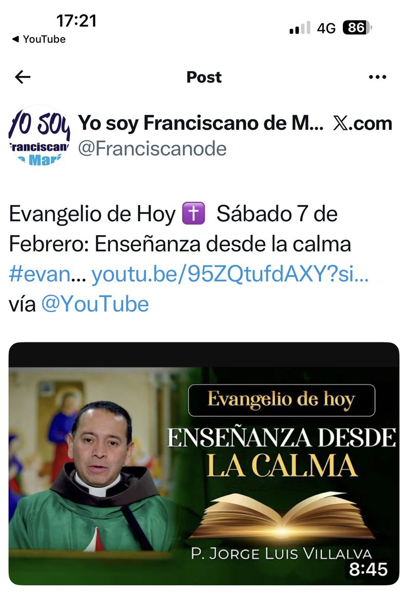 Evangelio de Hoy ✝️  Sábado 7 de Febrero: Enseñanza desde la calma #evan... youtu.be/95ZQtufdAXY?si… vía <a href="/YouTube/">YouTube</a>