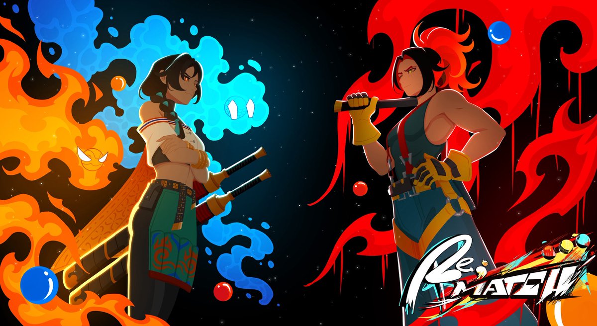 ffluvy's tweet photo. I had so much fun drawing these two divas for @BrotherMingGame!!!

#ReMATCHPuzzleFighter https://t.co/6GUAdMptrm