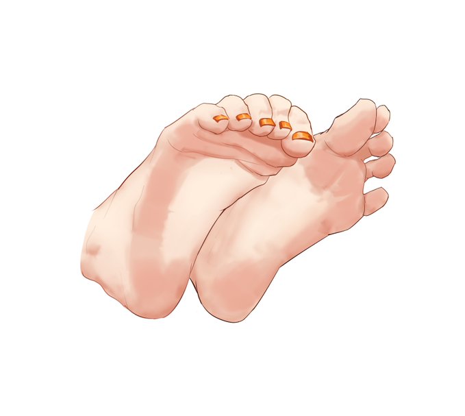 skebの息抜きに足裏を描く🙄 