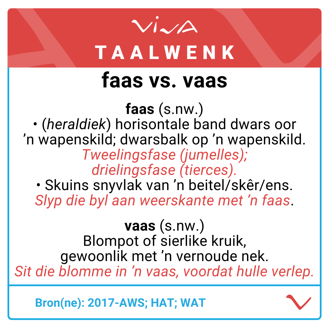 viva_afrikaans's tweet photo. #viva #afrikaans #vivaafrikaans #betekenis #woordkeuse #spelling #faas #vaas https://t.co/00WGIbkbjA