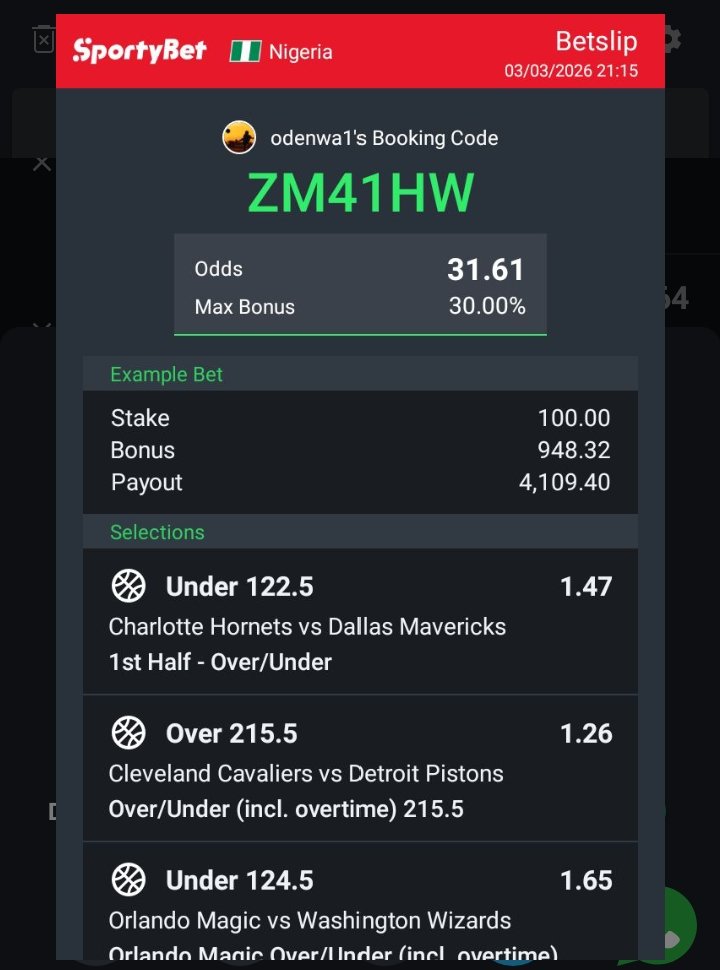 OdenwaBTC's tweet photo. Midnight Basketball NBA 🏀 
30 ODDS 🎉 
In God we Boom 💥 
Good luck 🤞 

 #NCAA #NBABets #SportsBetting #Boom #RolloverChallenge https://t.co/imYKLZHYBz