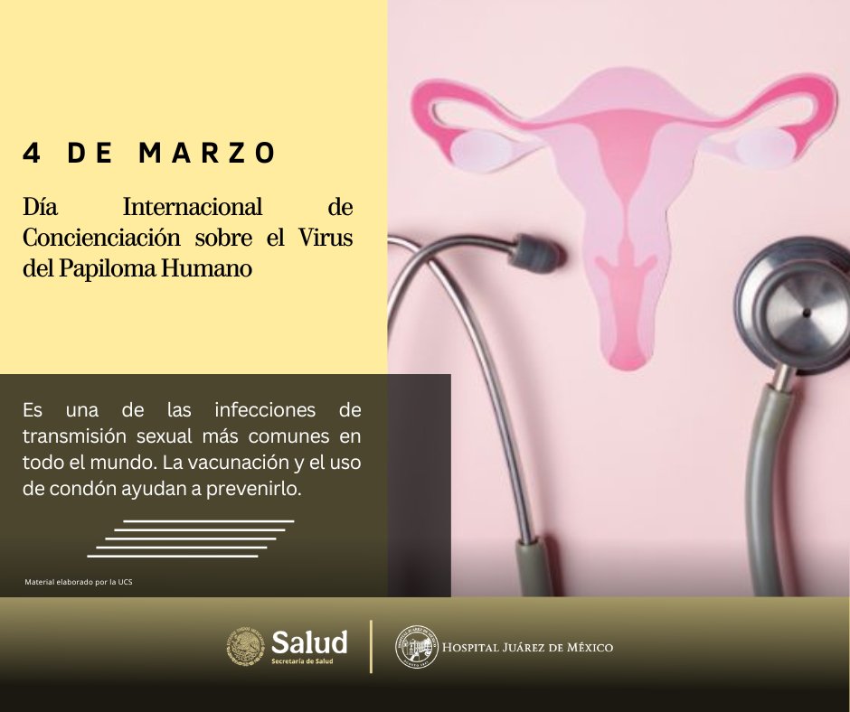 Día Internacional de Concienciación sobre el Virus del Papiloma Humano
Es una de las infecciones de transmisión sexual más comunes en todo el mundo.
