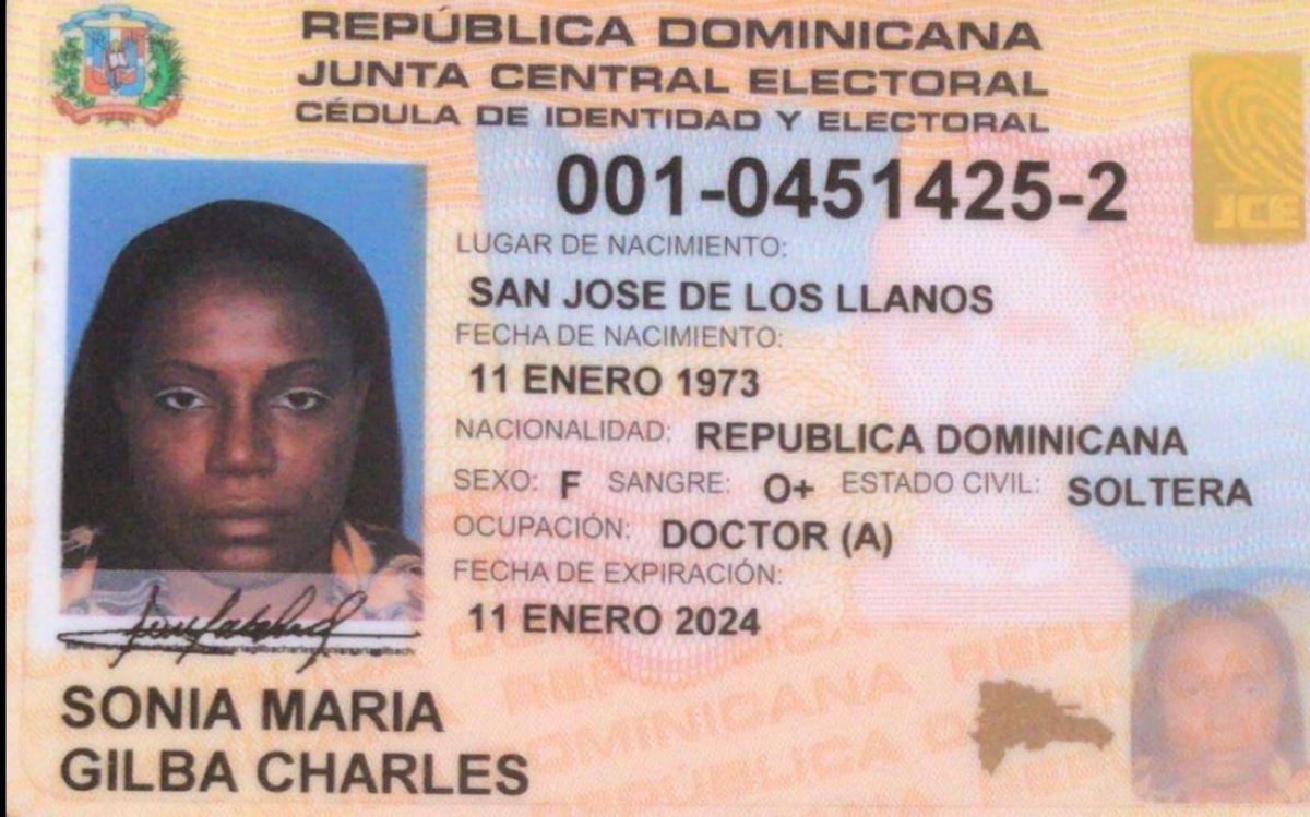 <a href="/juntacentral/">JCE</a> Sabemos que esos datos de “Sonia María Gilba Charles” son fasos y que con colaboración y soporte partidario obtuvó la fraudulenta inscripción en el registro nacional, pero aún asi seguirá siendo Haitiana.
<a href="/lyabaezb/">Di Marie Salón</a>