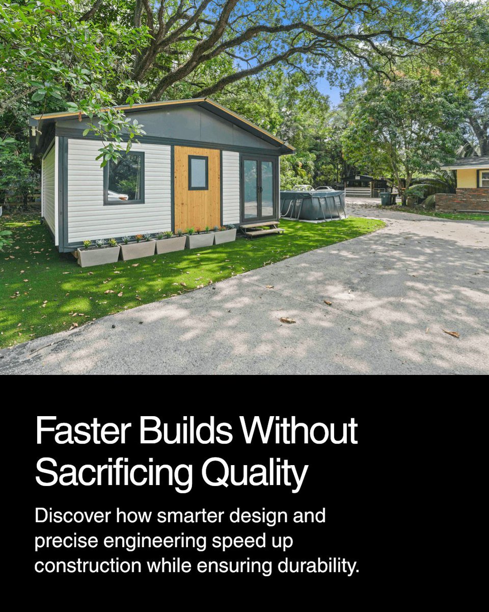 _pladhomes's tweet photo. Quick assembly doesn't mean cutting corners. It means smarter design, precise engineering, and faster timelines all while maintaining top-tier quality. Build your dream home faster without compromise.
Visit https://t.co/gguCKGzrzo
#modularhousing #steelmodular #luxurylifestyle https://t.co/mgnggvIVzM