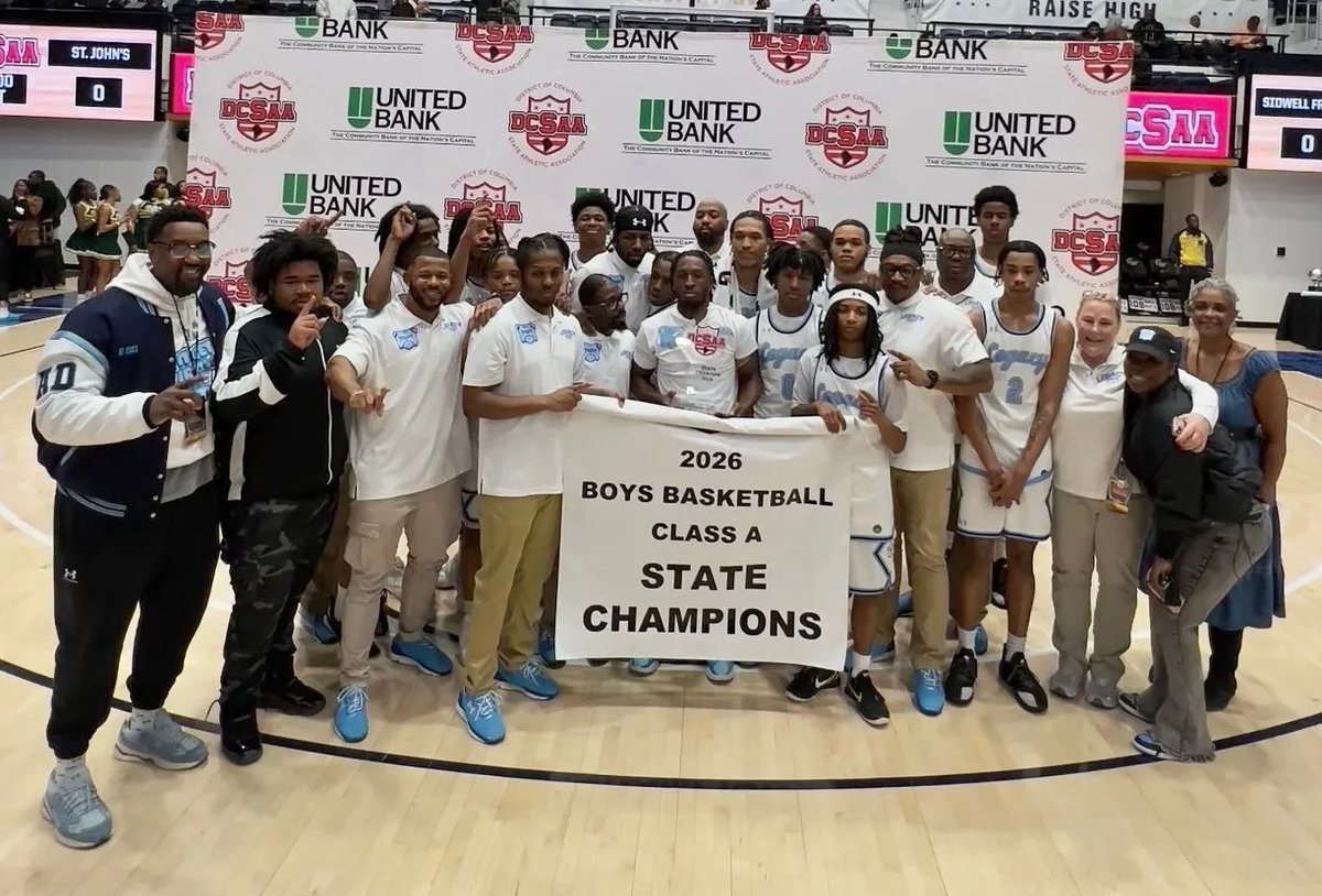 KIPP_DC's tweet photo. State champions! Huge congratulations to KIPP DC Legacy College Prep for securing the 2026 DCSAA A title with a 55–48 win. 🏆

An incredible achievement for our student-athletes and their incredible coaches. 👏🏾 https://t.co/y3dBuV4gxO