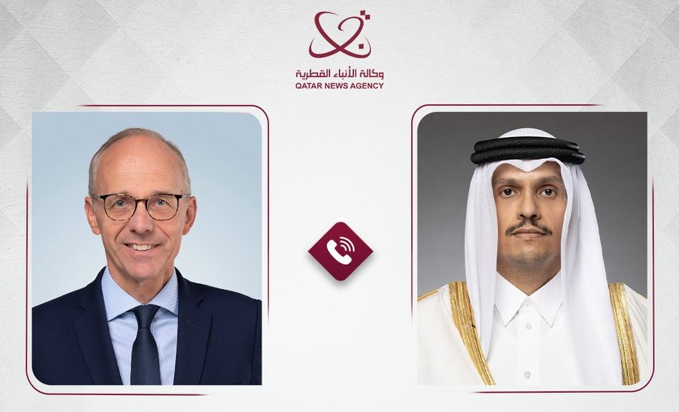 QNAEnglish's tweet image. HE Prime Minister and Minister of Foreign Affairs Receives Phone Call from Prime Minister of #Luxembourg
#QNA #Qatar
bit.ly/407TKee