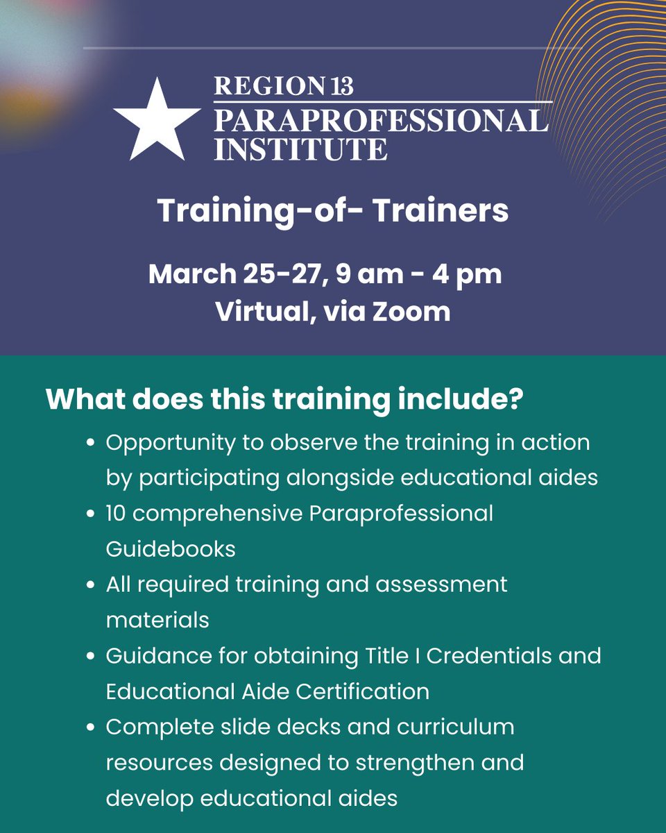 Region 13 Educator Certification Program (ECP) tweet media