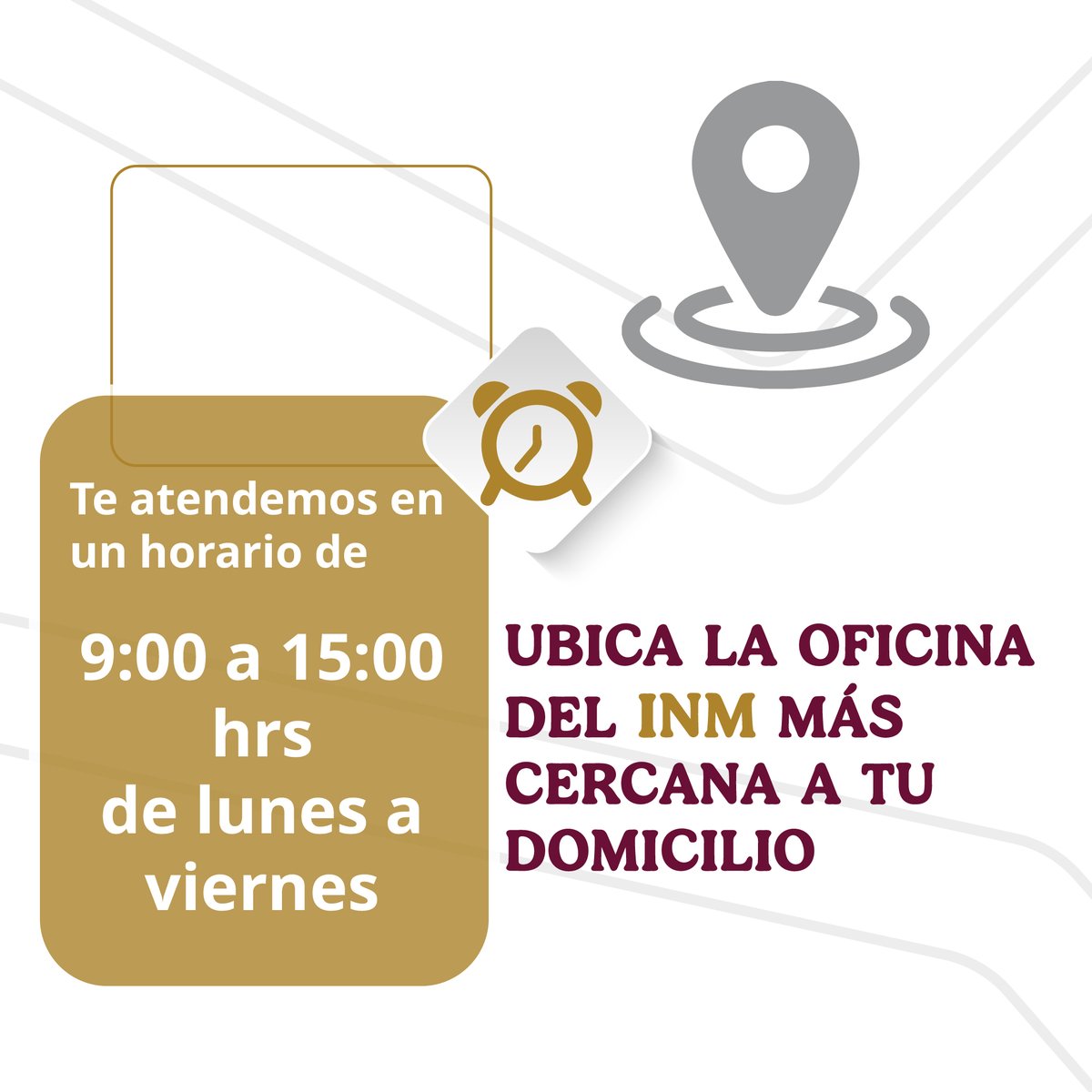 INAMI_mx's tweet image. ¿Necesitas realizar un trámite en las Oficinas de Representación del #INM? 📍

Consulta ubicaciones 📍 y horarios ⏰ 
🔗 acortar.link/dpsygo

📞 Para orientación adicional, contáctanos al Centro de Atención Migratoria: 800 00 46 264. ¡Estamos para servirte!