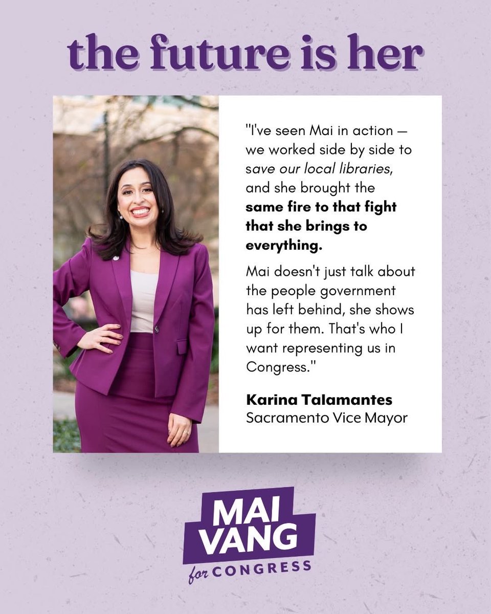 Mai Vang for Congress tweet media