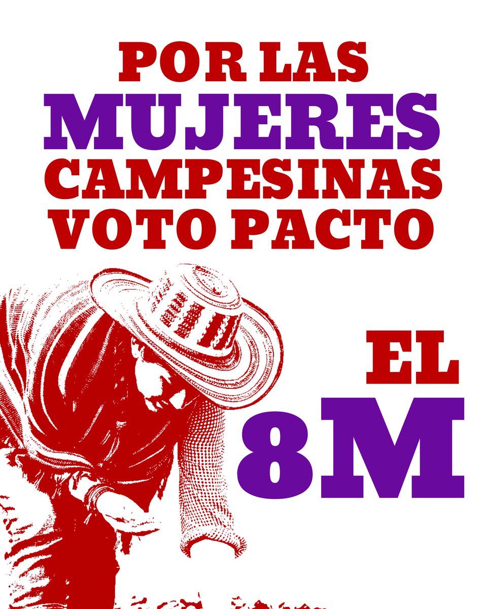 Es por todas y con todas las que luchan y trabajan que este 8M votamos por:

- Más tierras
- Más ingresos
- Más infraestructura para el cuidado
- Más protección de la tierra y el agua
- Más inversión social para la agricultura
- Más acceso a derechos universales y gratuitos

A
